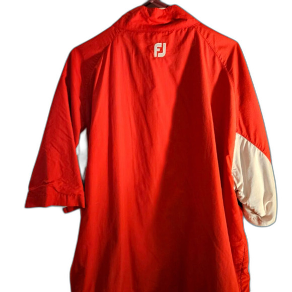 Vintage Men's Red/White FootJoy Half Zip Pullover - Picture 3 of 6